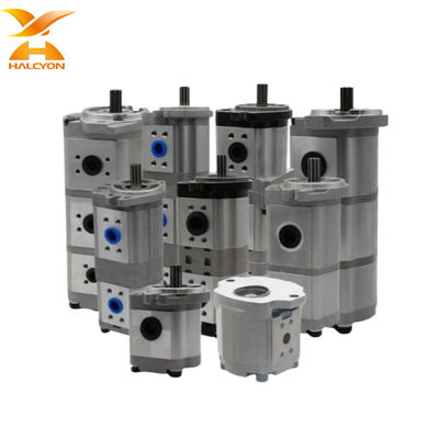 Excavator Double High Pressure Gear Pump For Shimadzu Rexroth Kubota Kobelco