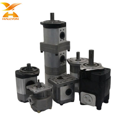 Excavator Double High Pressure Gear Pump For Shimadzu Rexroth Kubota Kobelco