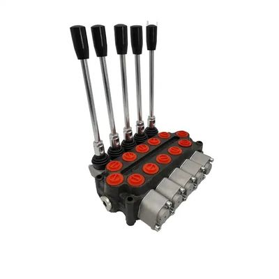 ZD102-5 Oil Sectional Hydraulic Control Valves / 5 Spool Hydraulic Valve