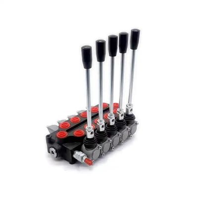 ZD102-5 Oil Sectional Hydraulic Control Valves / 5 Spool Hydraulic Valve
