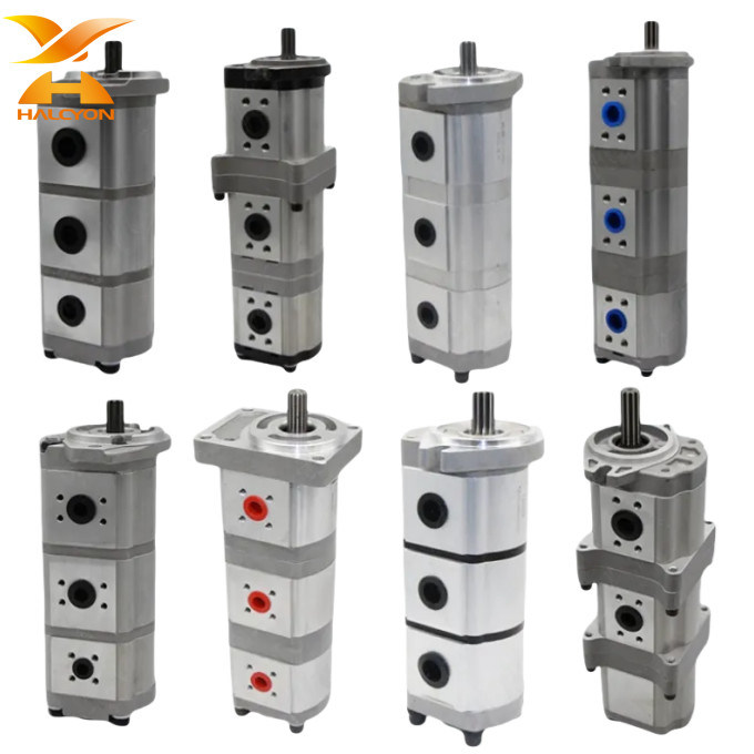 Customizable Excavator Double Gear Pump Hydraulic High Pressure For Shimadzu Rexroth Kubota Kobelco